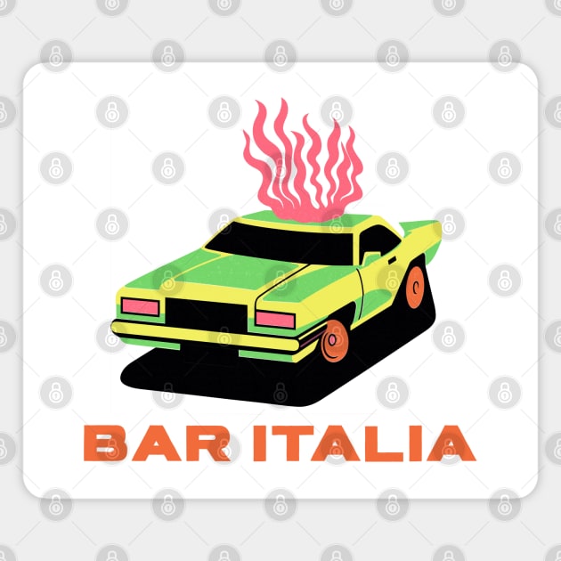 Bar Italia ---- Original Fan Art Design Magnet by unknown_pleasures